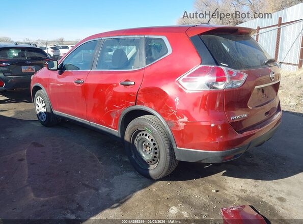 5N1AT2MT0GC741880 2016 NISSAN ROGUE Red უკანა მარცხენა