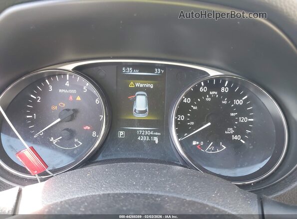 5N1AT2MT0GC741880 2016 NISSAN ROGUE Red უკანა სავარძლების ხედი