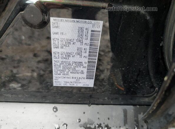 5N1AT2MT4KC845426 2019 NISSAN ROGUE Black 