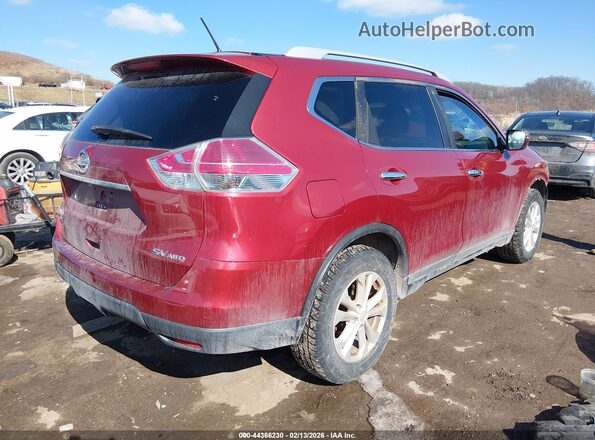 5N1AT2MV1GC774310 2016 NISSAN ROGUE Red Tył prawy