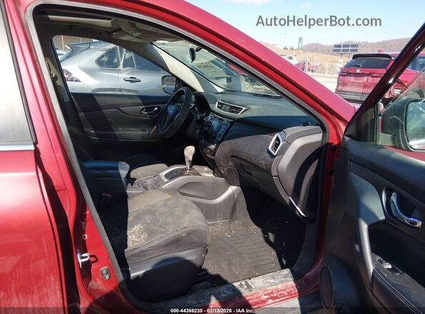5N1AT2MV1GC774310 2016 NISSAN ROGUE Red Widok wnętrza z przodu