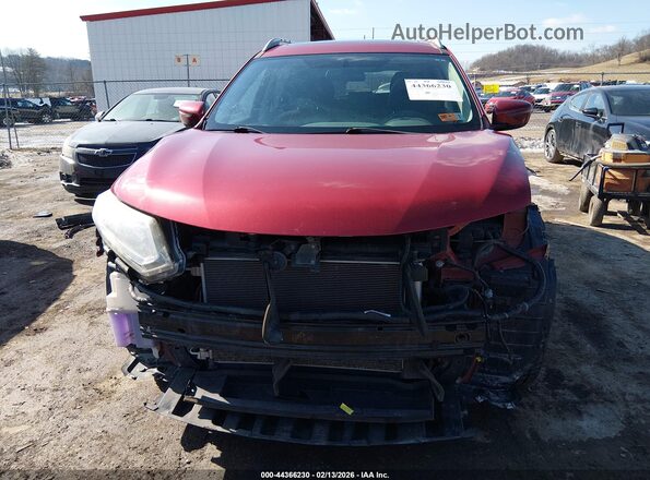 5N1AT2MV1GC774310 2016 NISSAN ROGUE Red Widok z przodu