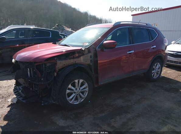 5N1AT2MV1GC774310 2016 NISSAN ROGUE Red Przód lewy