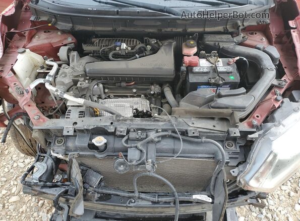 5N1AT2MV6GC831729 2016 NISSAN ROGUE Red Շարժիչի բաժամունքի տեսք