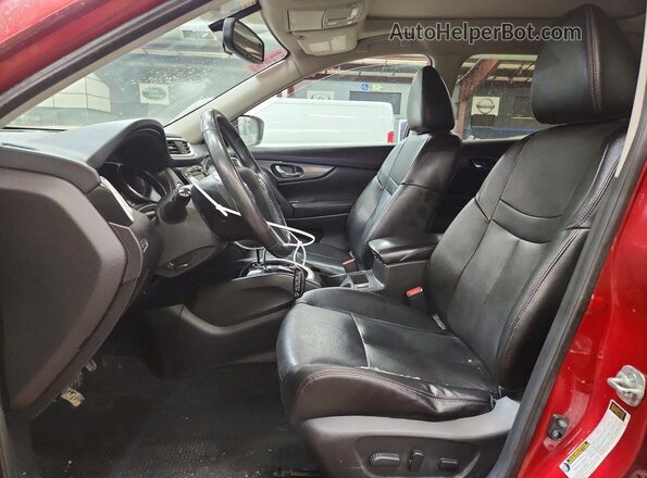 5N1AT2MV8GC777351 2016 NISSAN ROGUE Red Вид салону спереду