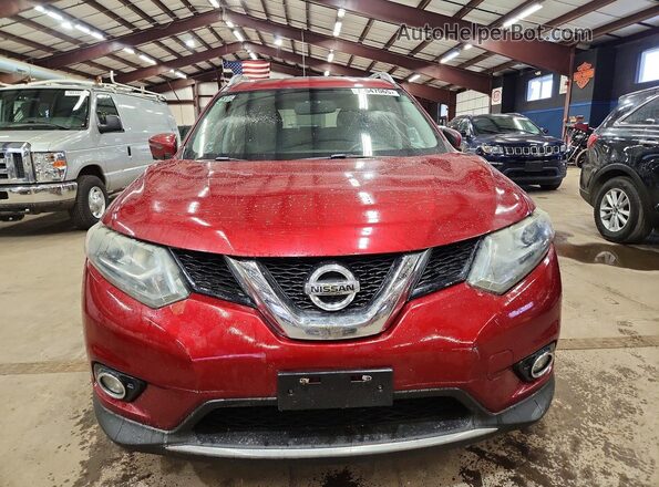 5N1AT2MV8GC777351 2016 NISSAN ROGUE Red Вид спереду