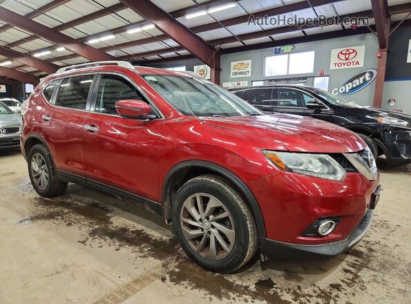 5N1AT2MV8GC777351 2016 NISSAN ROGUE Red Передня права чверть