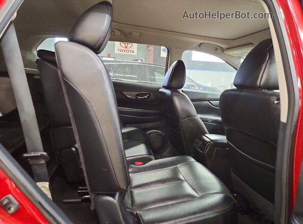 5N1AT2MV8GC777351 2016 NISSAN ROGUE Red Вид задньої частини салону