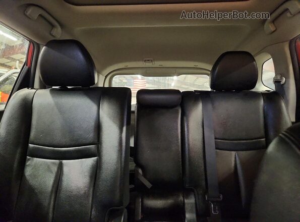 5N1AT2MV8GC777351 2016 NISSAN ROGUE Red Вид задніх сидінь