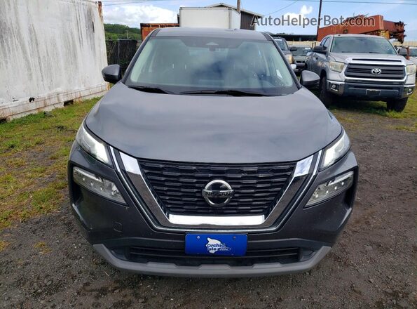 5N1AT3BA0MC828195 2021 NISSAN ROGUE Серый Вид спереди