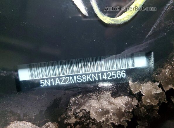 5N1AZ2MS8KN142566 2019 NISSAN MURANO Black 