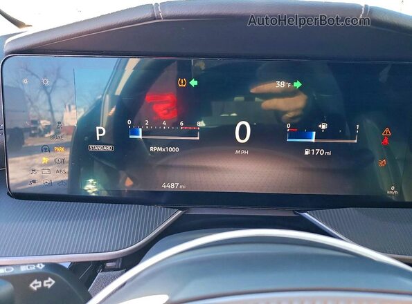 5N1AZ3BS8SC125142 2025 NISSAN MURANO Black Вид щитка приладів