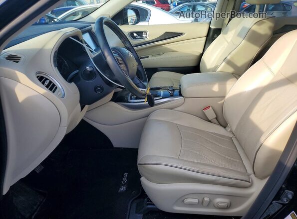 5N1DL0MM0HC504740 2017 INFINITI QX60 Black Front interior view