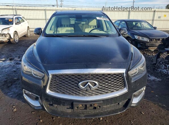 5N1DL0MM0HC504740 2017 INFINITI QX60 Black Front view