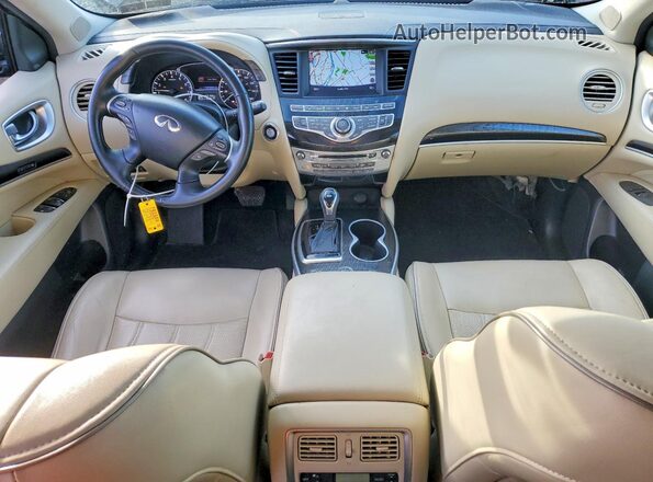 5N1DL0MM0HC504740 2017 INFINITI QX60 Black Dashboard view