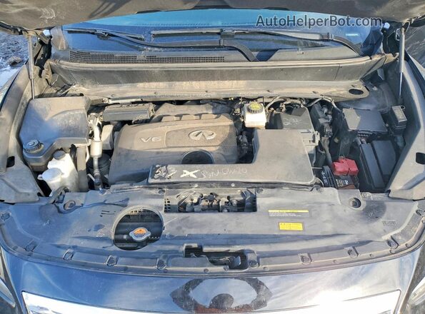 5N1DL0MM0HC504740 2017 INFINITI QX60 Black Engine compartment view