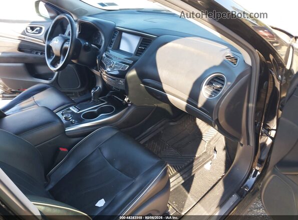 5N1DL0MM0HC522932 2017 INFINITI QX60 Black წინა სალონის ხედი
