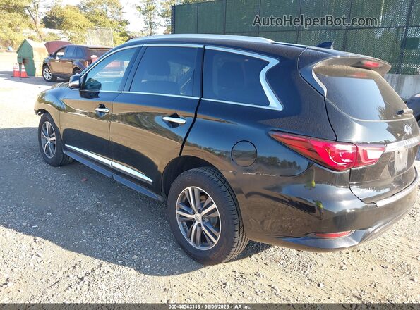 5N1DL0MM0HC522932 2017 INFINITI QX60 Black უკანა მარცხენა