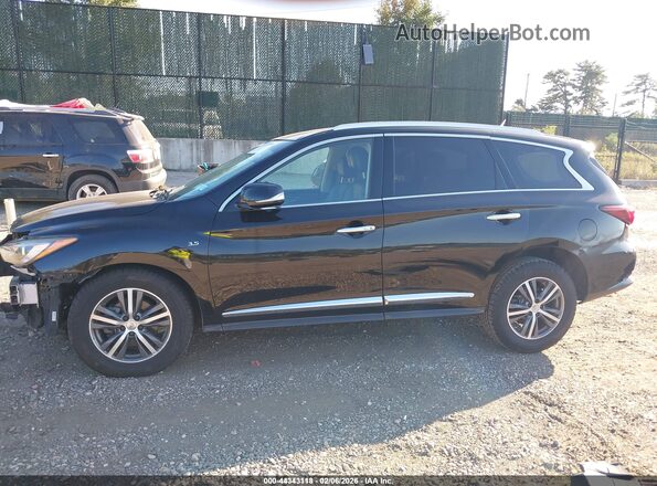 5N1DL0MM0HC522932 2017 INFINITI QX60 Black უკანა სალონის ხედი