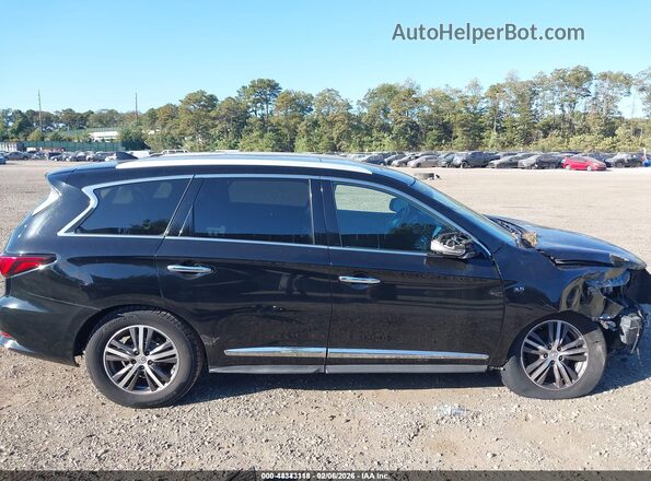 5N1DL0MM0HC522932 2017 INFINITI QX60 Black ხელსაწყოთა პანელის ხედი