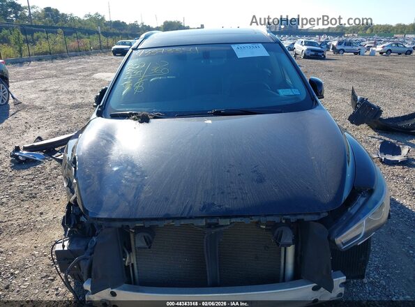 5N1DL0MM0HC522932 2017 INFINITI QX60 Black წინა პანელის ხედი