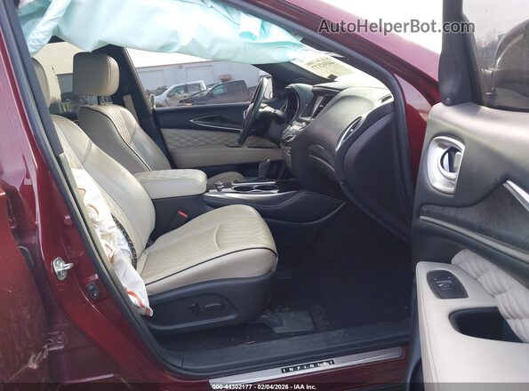 5N1DL0MM3KC510586 2019 INFINITI QX60 Burgundy Սալոնի դիմացի տեսք
