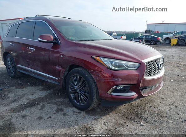 5N1DL0MM3KC510586 2019 INFINITI QX60 Burgundy Դիմացի տեսք