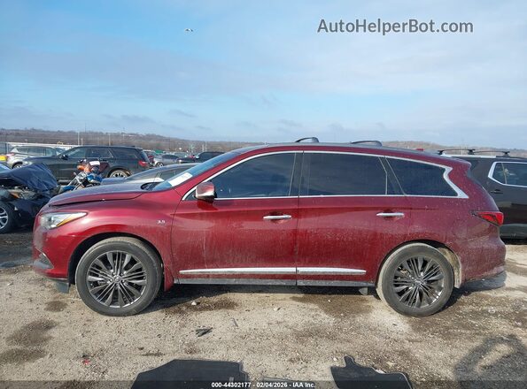 5N1DL0MM3KC510586 2019 INFINITI QX60 Burgundy Սալոնի 360 աստիճան տեսք