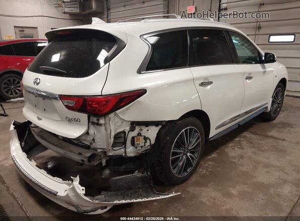 5N1DL0MM4JC507033 2018 INFINITI QX60 White უკანა მარჯვენა