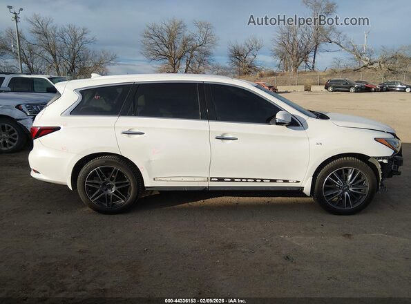5N1DL0MM4JC507419 2018 INFINITI QX60 White Widok wnętrza z tyłu