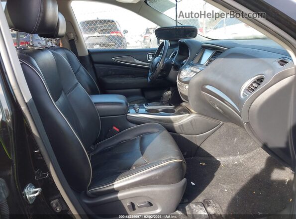 5N1DL0MM4JC521627 2018 INFINITI QX60 Black წინა სალონის ხედი