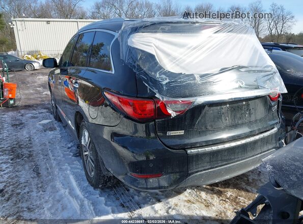 5N1DL0MM4JC521627 2018 INFINITI QX60 Black უკანა მარცხენა