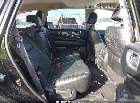 5N1DL0MM4JC521627 2018 INFINITI QX60 Black VIN კოდის სტიკერის ხედი