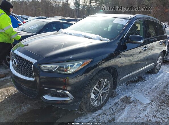 5N1DL0MM4JC521627 2018 INFINITI QX60 Black წინა მარცხენა ხედი სამი მეოთხედიდან