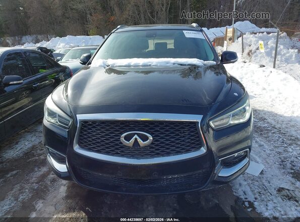 5N1DL0MM4JC521627 2018 INFINITI QX60 Black ხელსაწყოთა პანელის ხედი