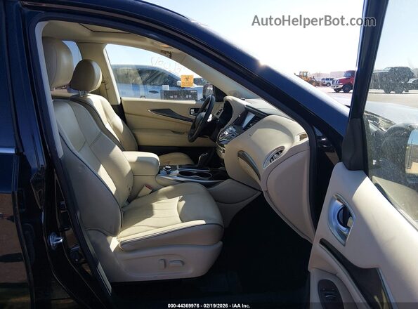 5N1DL0MM7HC517050 2017 INFINITI QX60 Черный Вид салона спереди