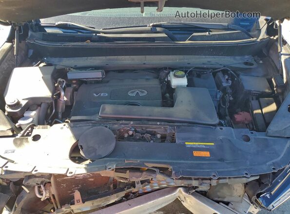 5N1DL0MM7JC510072 2018 INFINITI QX60 Black Vista del compartimento del motor