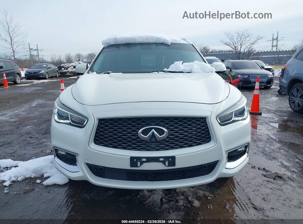 5N1DL0MM7JC516017 2018 INFINITI QX60 White Вид щитка приладів