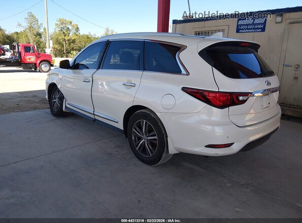 5N1DL0MN4KC562754 2019 INFINITI QX60 White Հետևի ձախ