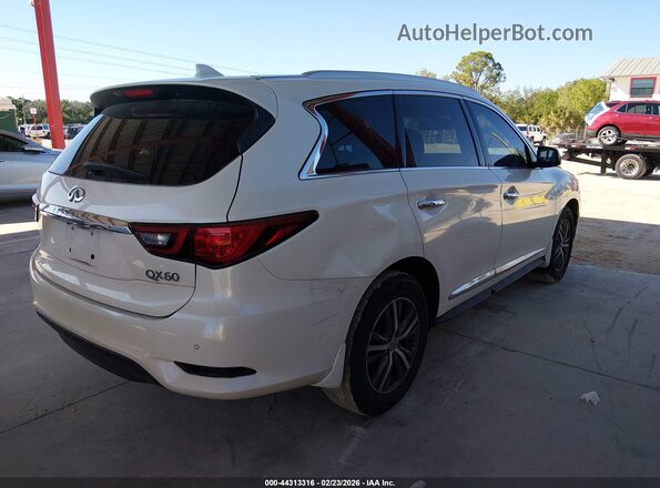 5N1DL0MN4KC562754 2019 INFINITI QX60 White Հետևի աջ
