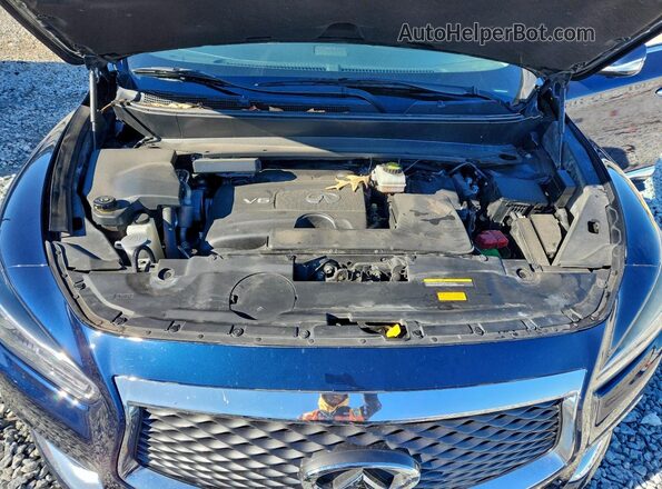 5N1DL0MN5KC501302 2019 INFINITI QX60 Blue Widok komory silnika