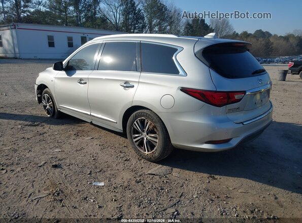 5N1DL0MN9HC504549 2017 INFINITI QX60 Серебряный Задняя левая четверть