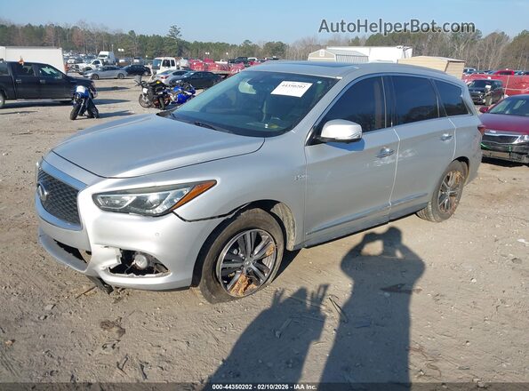 5N1DL0MN9HC504549 2017 INFINITI QX60 Серебряный Передняя левая четверть