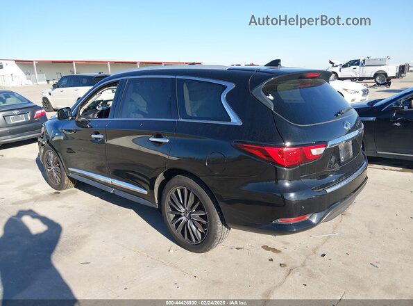 5N1DL0MN9HC508018 2017 INFINITI QX60 Black Հետևի ձախ