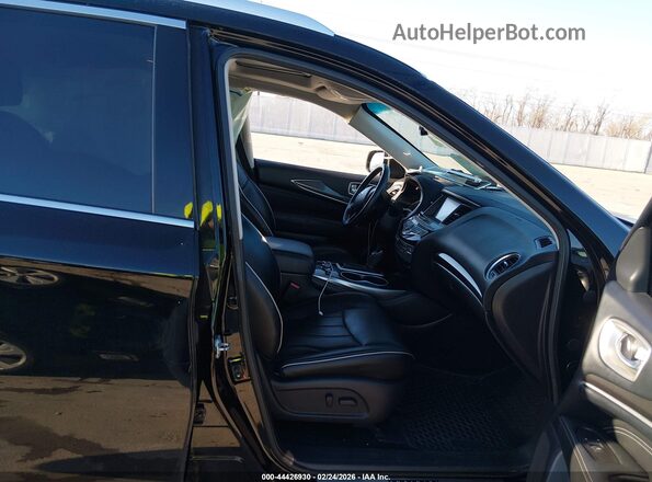 5N1DL0MN9HC508018 2017 INFINITI QX60 Black Սալոնի դիմացի տեսք