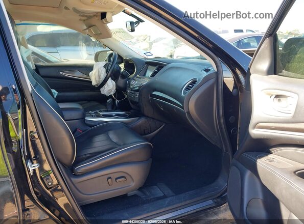 5N1DL0MN9JC531692 2018 INFINITI QX60 Black Widok wnętrza z przodu