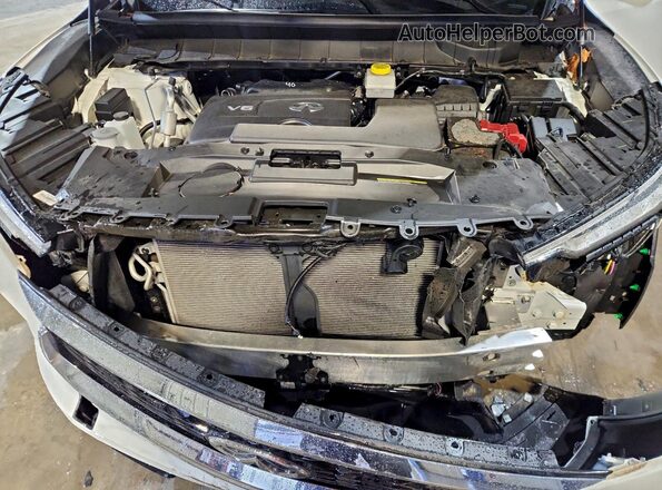 5N1DL1ES3RC339562 2024 INFINITI QX60 White Vista del compartimento del motor