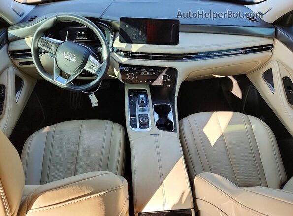 5N1DL1FR0PC354447 2023 INFINITI QX60 Gold Vista del salpicadero