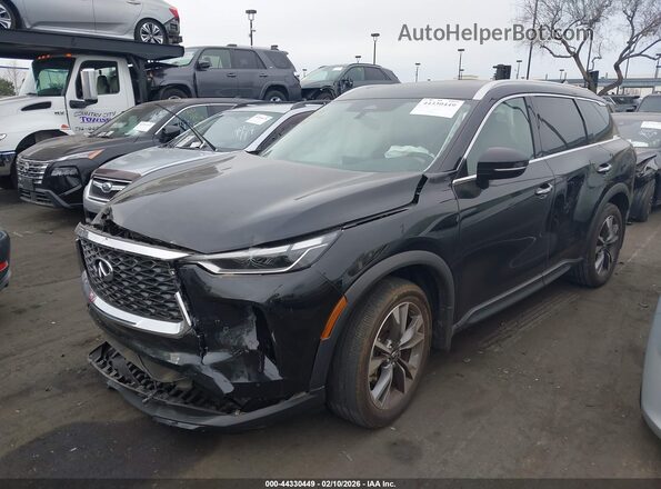 5N1DL1FR3PC356662 2023 INFINITI QX60 Черный Передняя левая четверть