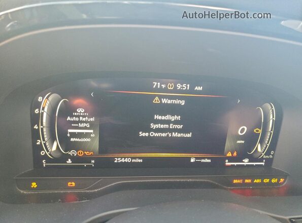 5N1DL1GR3PC358488 2023 INFINITI QX60 Серый Вид щитка приборов